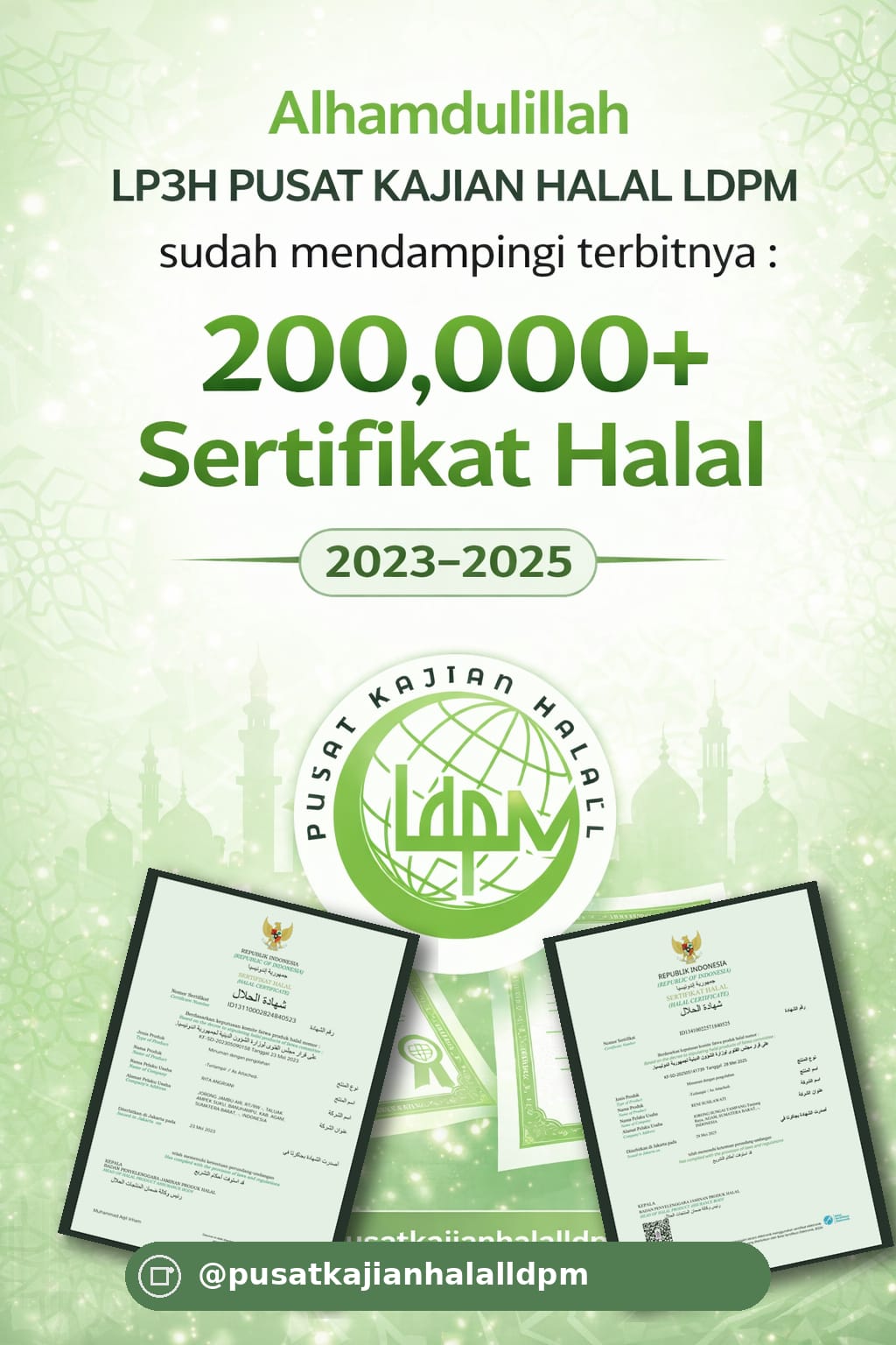 200.000 Sertifikat Halal